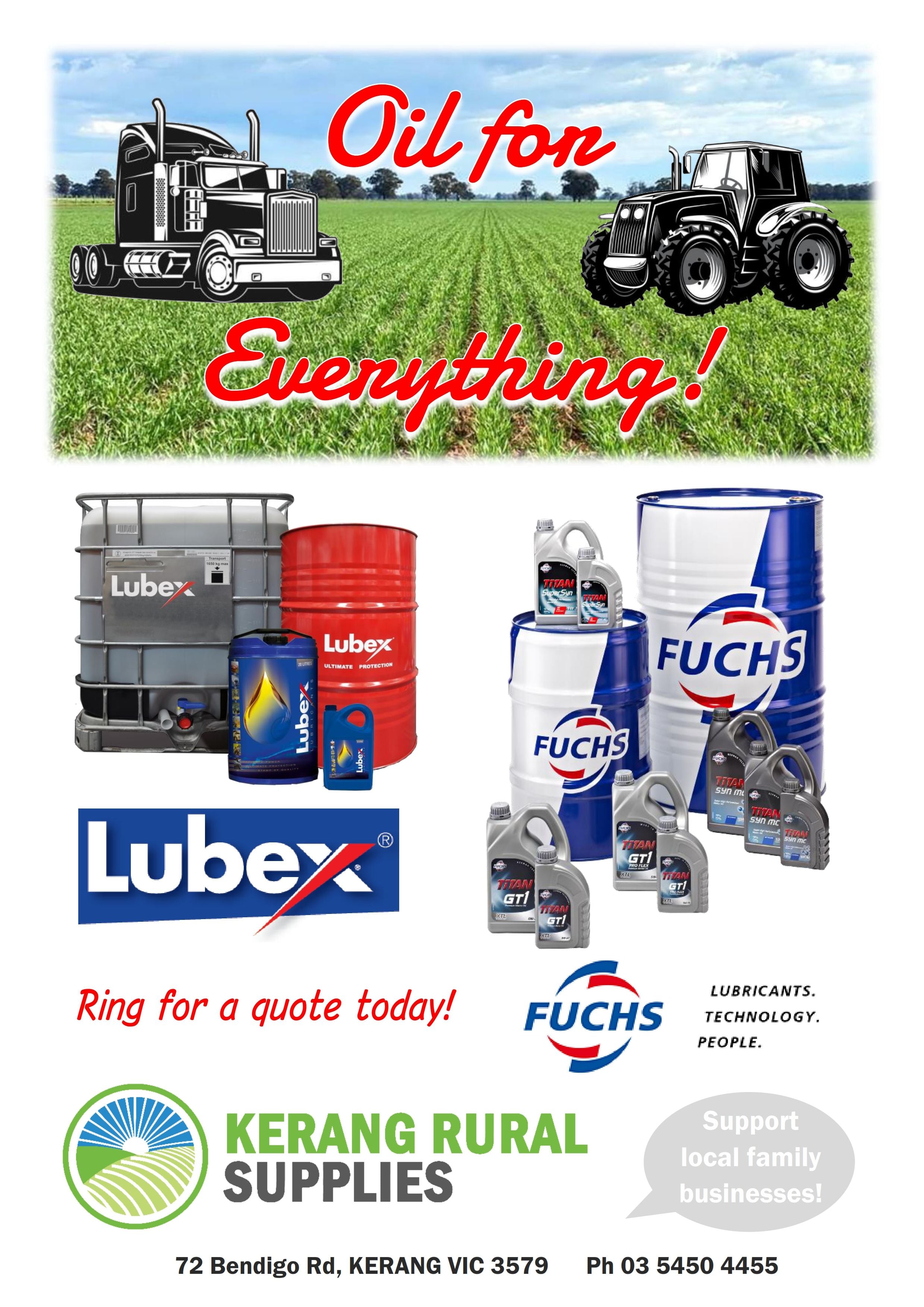 Oil for Everything! Oil for Everything!